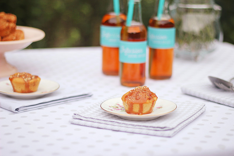 Muffins pomme caramel au beurre salé et infusion à l'amande- Juliette blog féminin 4