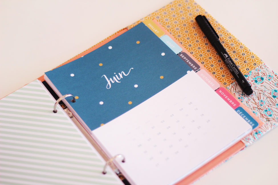  DIY  un planner   imprimer  Juliette Lebreton